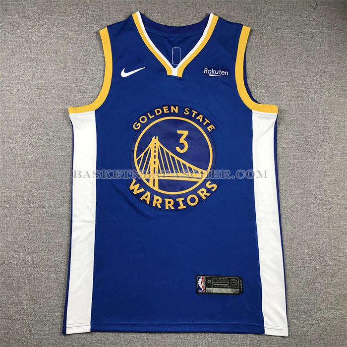 Maillot Golden State Warriors Jordan Poole NO 3 Icon 2022-23 Bleu